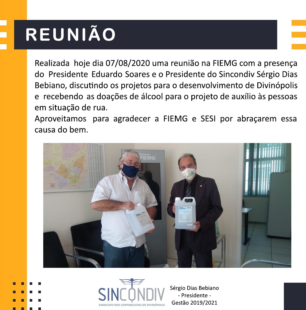 REUNIÃO FIEMG - PROJETO DE AUXÍLIO