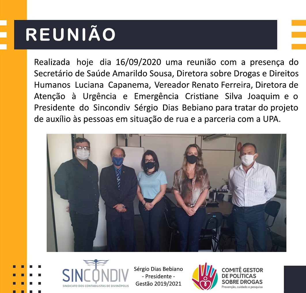 REUNIÃO - PROJETO DE AUXÍLIO ÀS PESSOAS EM SITUAÇÃO DE RUA!