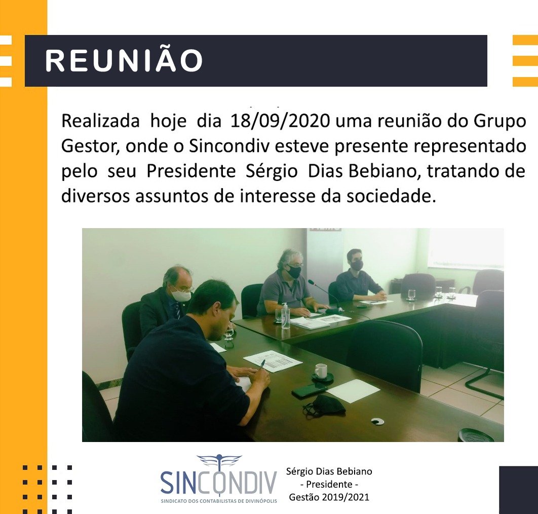 REUNIÃO DO GRUPO GESTOR!